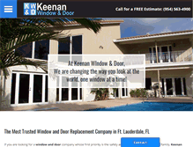 Tablet Screenshot of keenanwindow.com